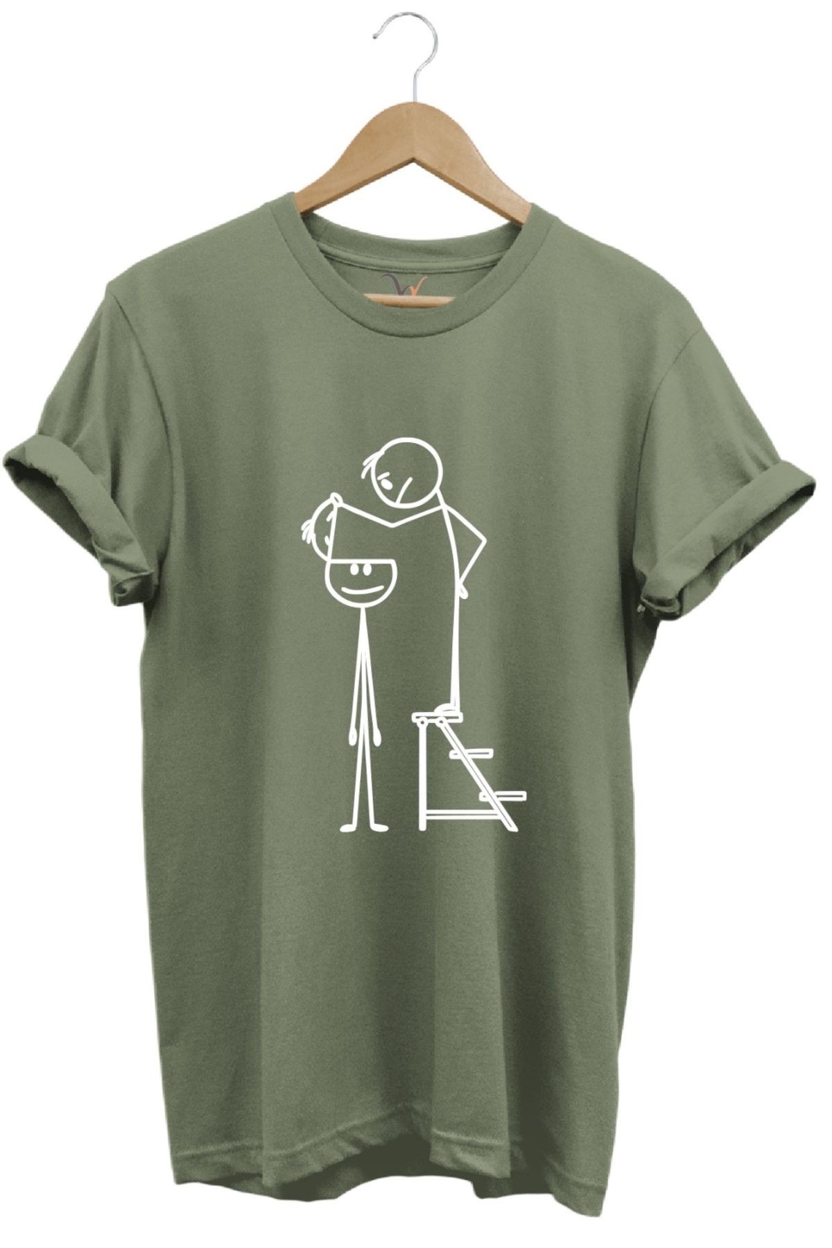 onsrawear Unisex İllüstrasyon Baskılı Günlük %100 Pamuk T-Shirt