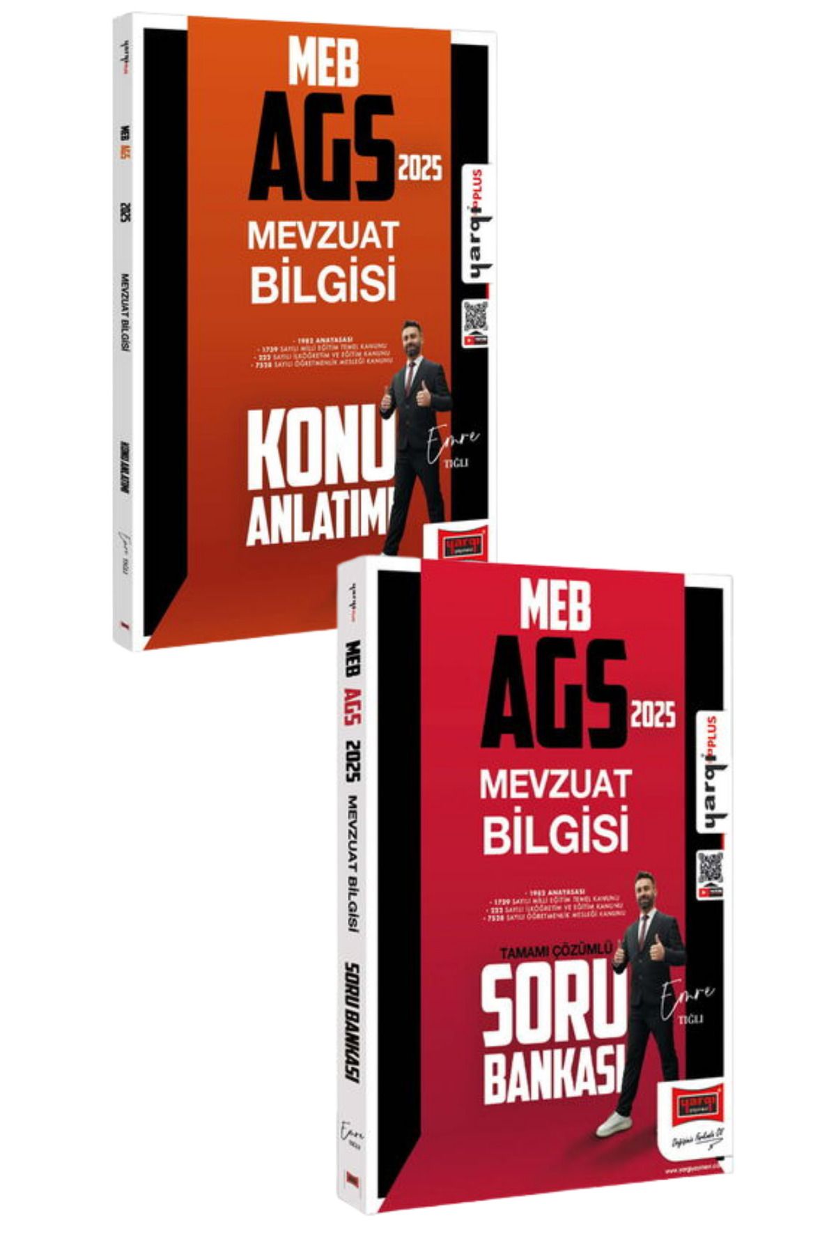 Yargı Yayınları 2025 MEB-AGS Mevzuat Bilgisi Konu Anlatımı+Tamamı Çözümlü Soru Bankası-2 KİTAP-SET-Emre Tığlı