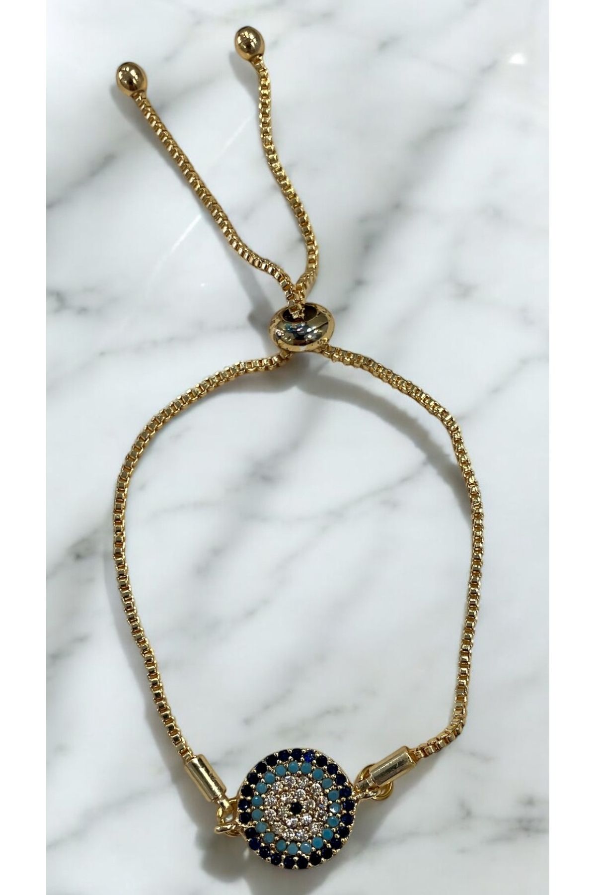 Lotus Design Nazar Gold Bileklik