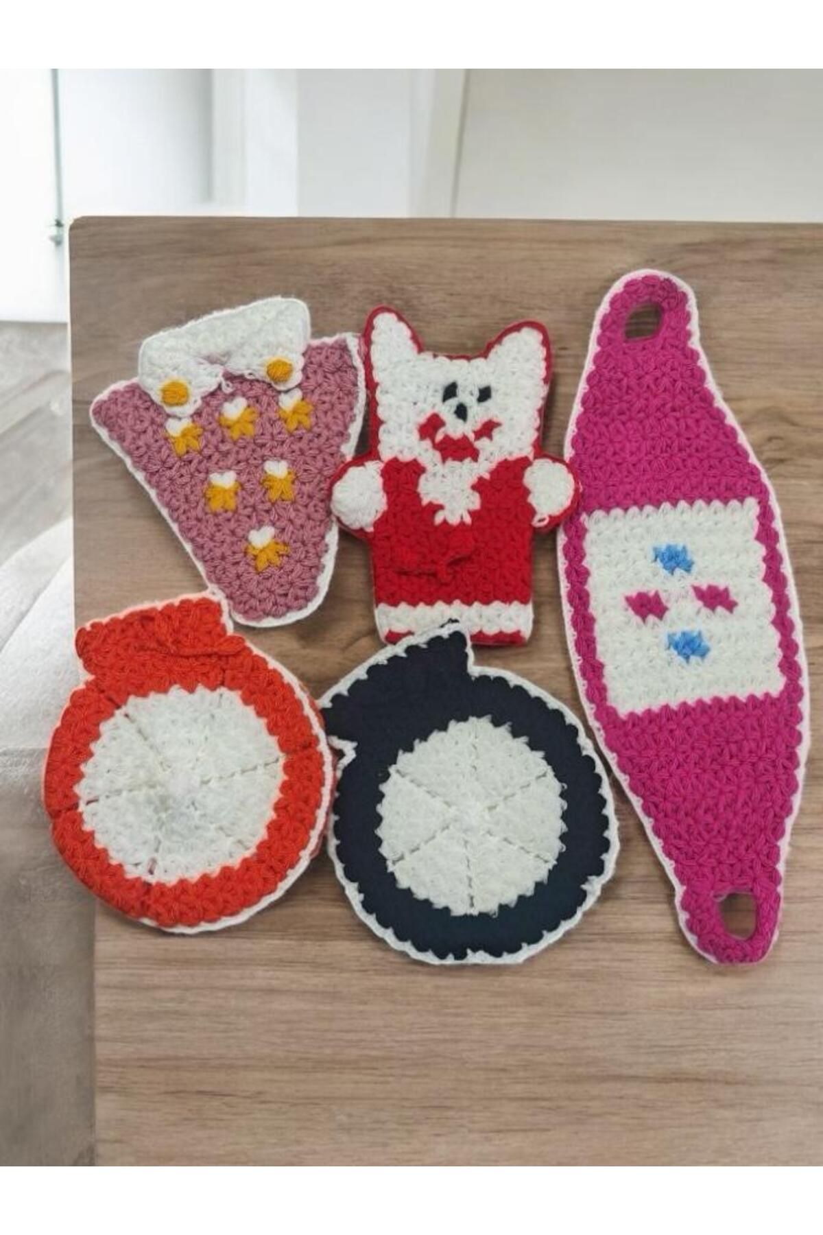 TUTUYA TEXTIL El Örgüsü 5 adet Karışık Lif Takımı Çeyizlik Günlük Lif