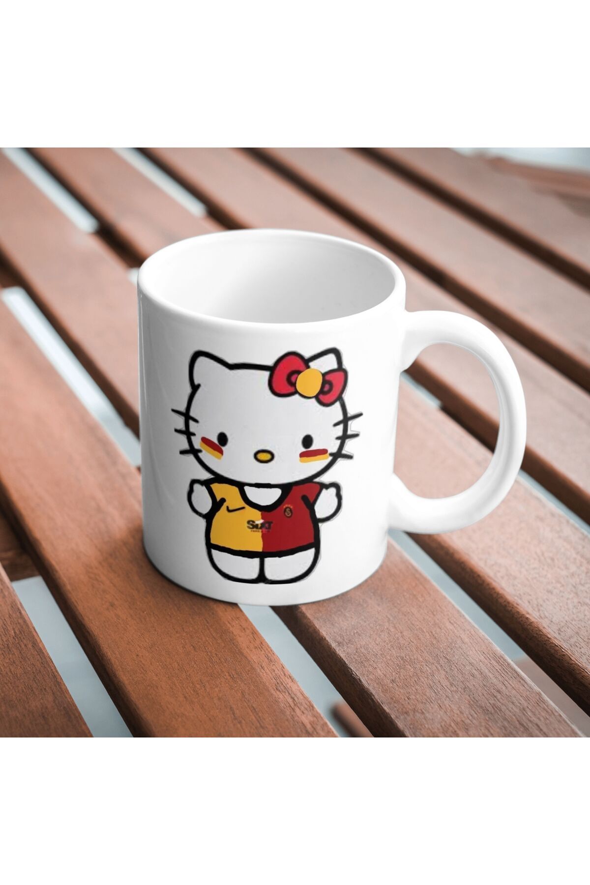 freyja design taraftar hello kitty çift taraflı kupa bardak