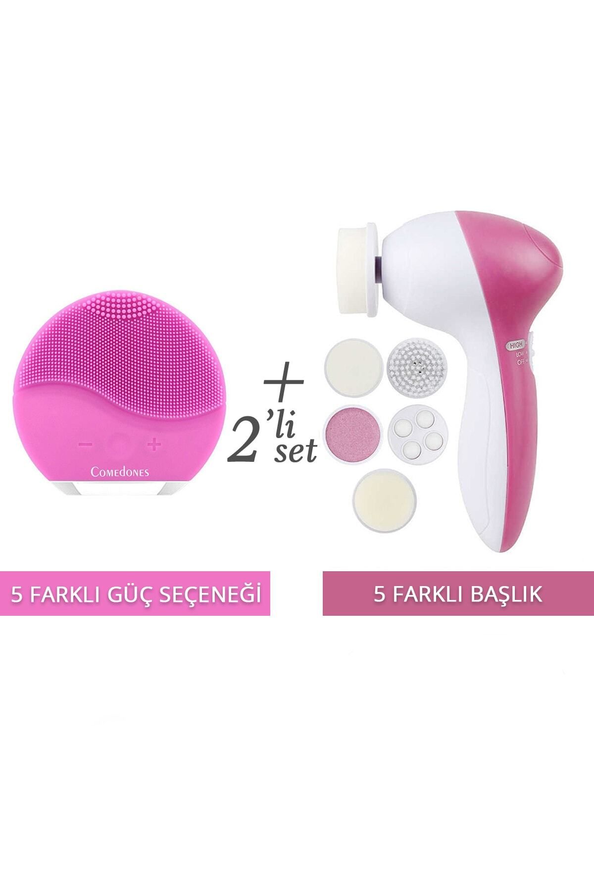 KAİZEN Cilt Temizleme Cihazı + 5 In 1 Yüz Temizleme Cilt Temizleme Aleti Ikili Seti