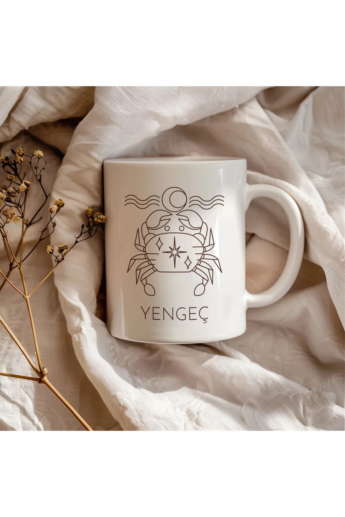 Cups Art Kişiye Özel Burç Tasarımlı 1. Kalite Porselen Kupa Bardak