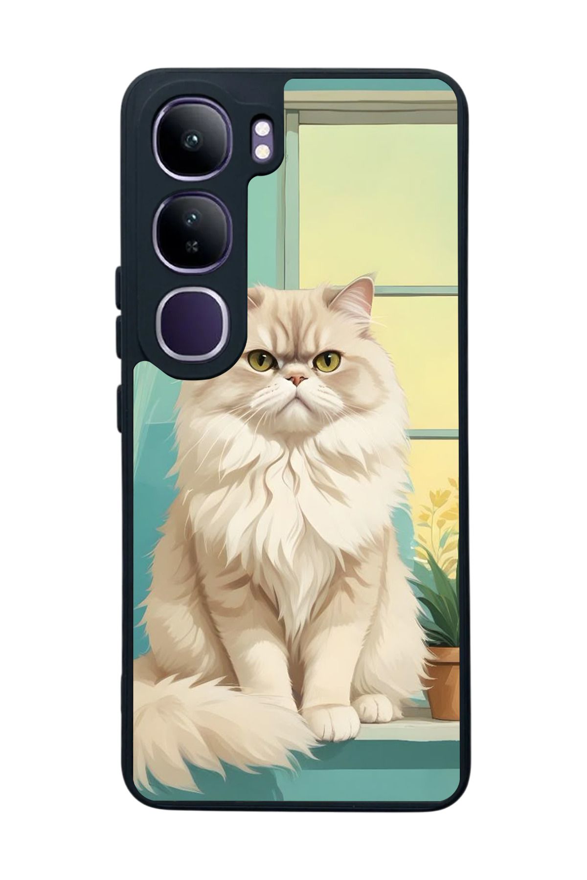 BGAKSESUAR Vivo V40 Lite Uyumlu Mat Siyah Kılıf – Yumuşak Silikon, Koruyucu, Şok Emici Kapak