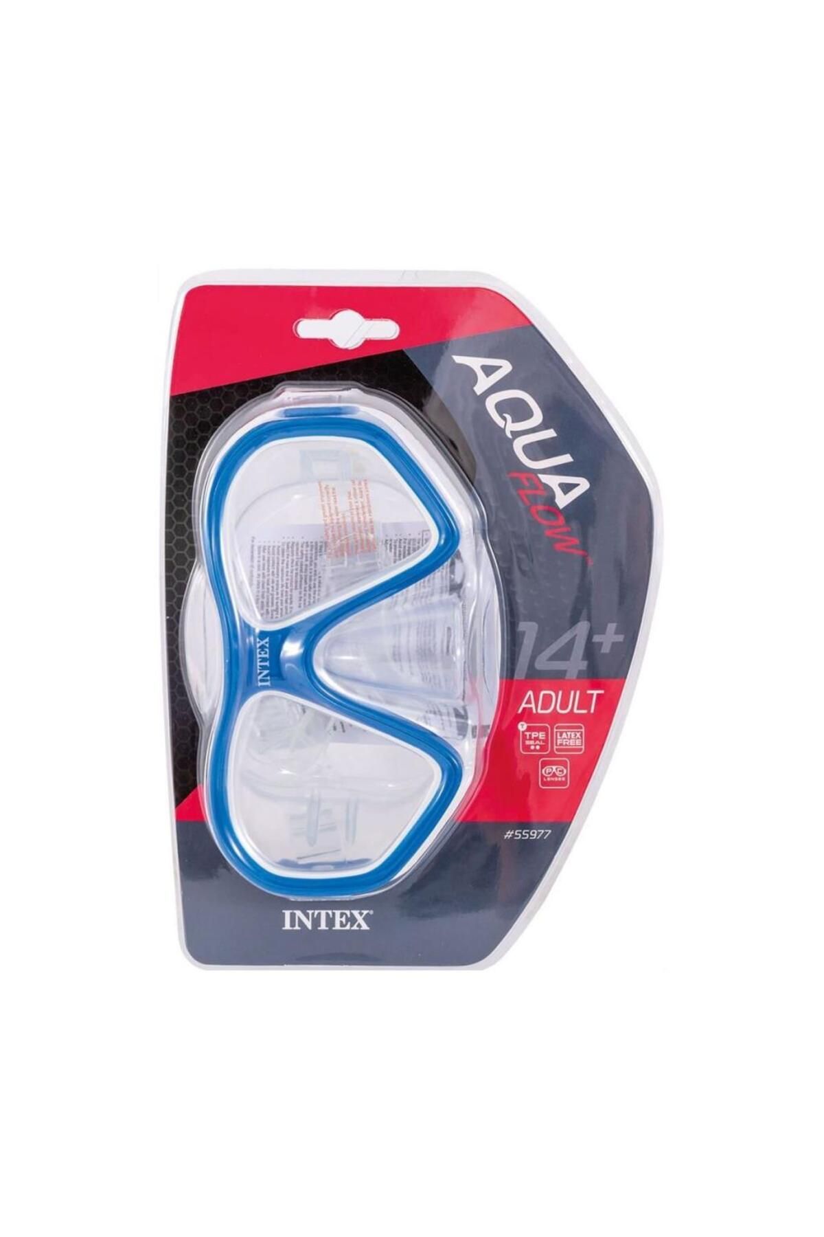 NessiWorld IG55977 Intex Reef Rider Yüzücü Maskesi Mavi 14+ Yaş