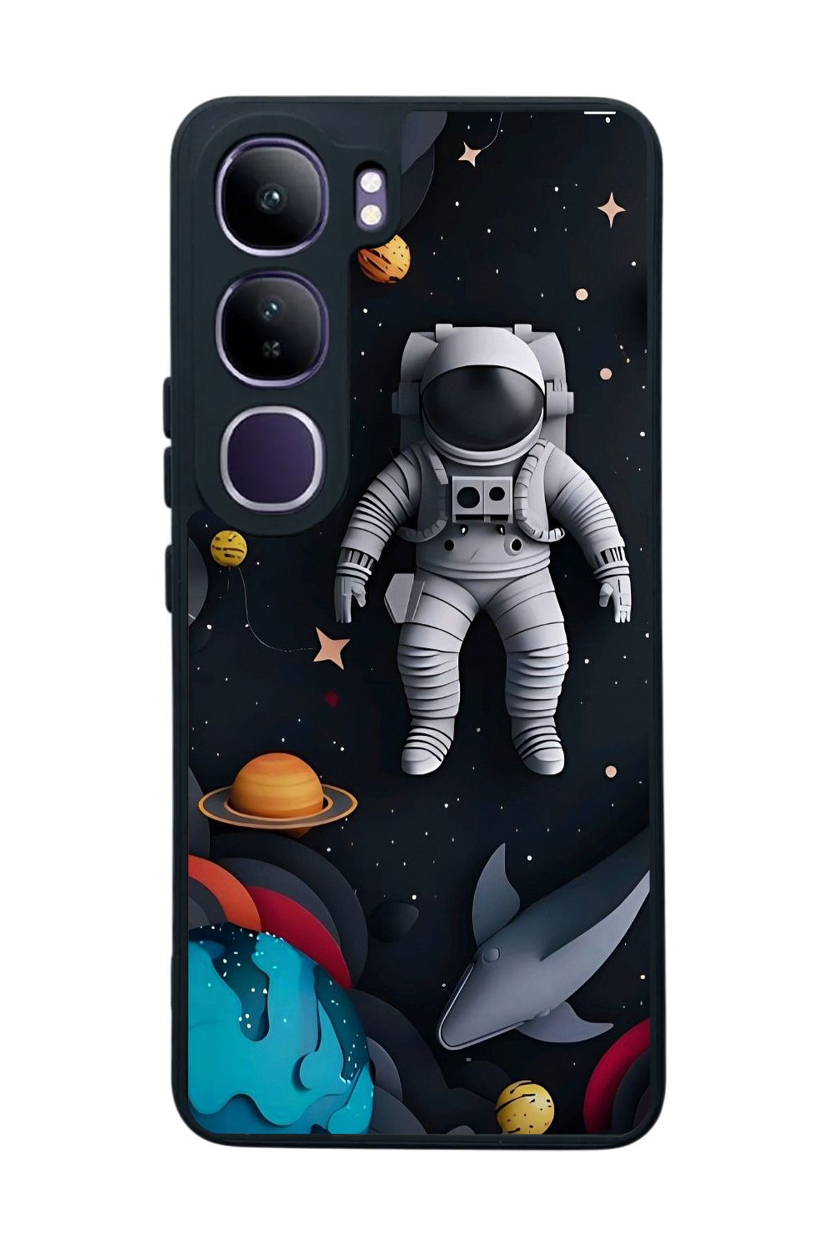 BGAKSESUAR Vivo V40 Lite Uyumlu Mat Siyah Kılıf – Yumuşak Silikon, Koruyucu, Şok Emici Kapak