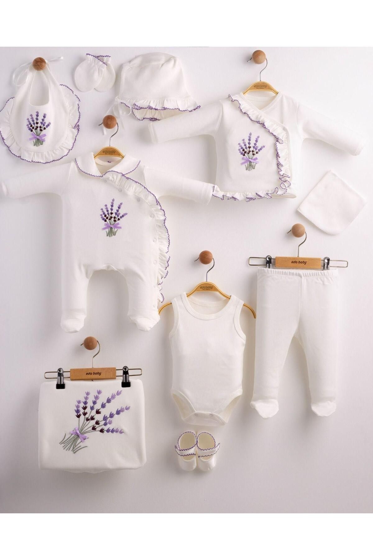 Butik LAVANTA DESENLİ 10'LU HASTANE ÇIKIŞI