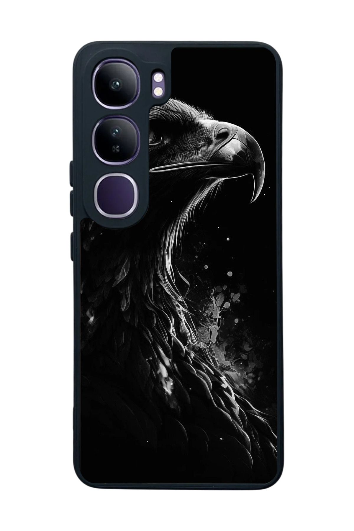 BGAKSESUAR Vivo V40 Lite Uyumlu Mat Siyah Kılıf – Yumuşak Silikon, Koruyucu, Şok Emici Kapak