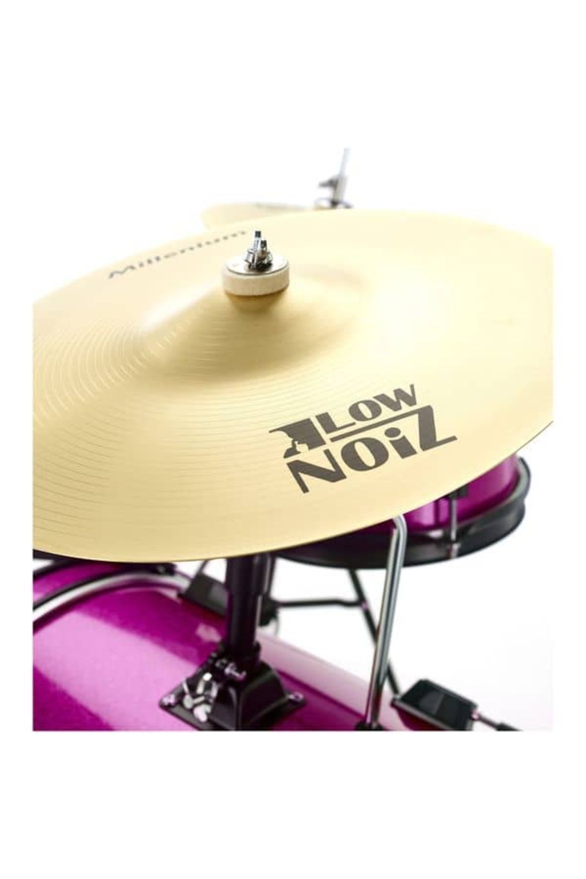 Millenium-Millenium Youngster Drum Set Pink Spkl Kids Drum Set 4