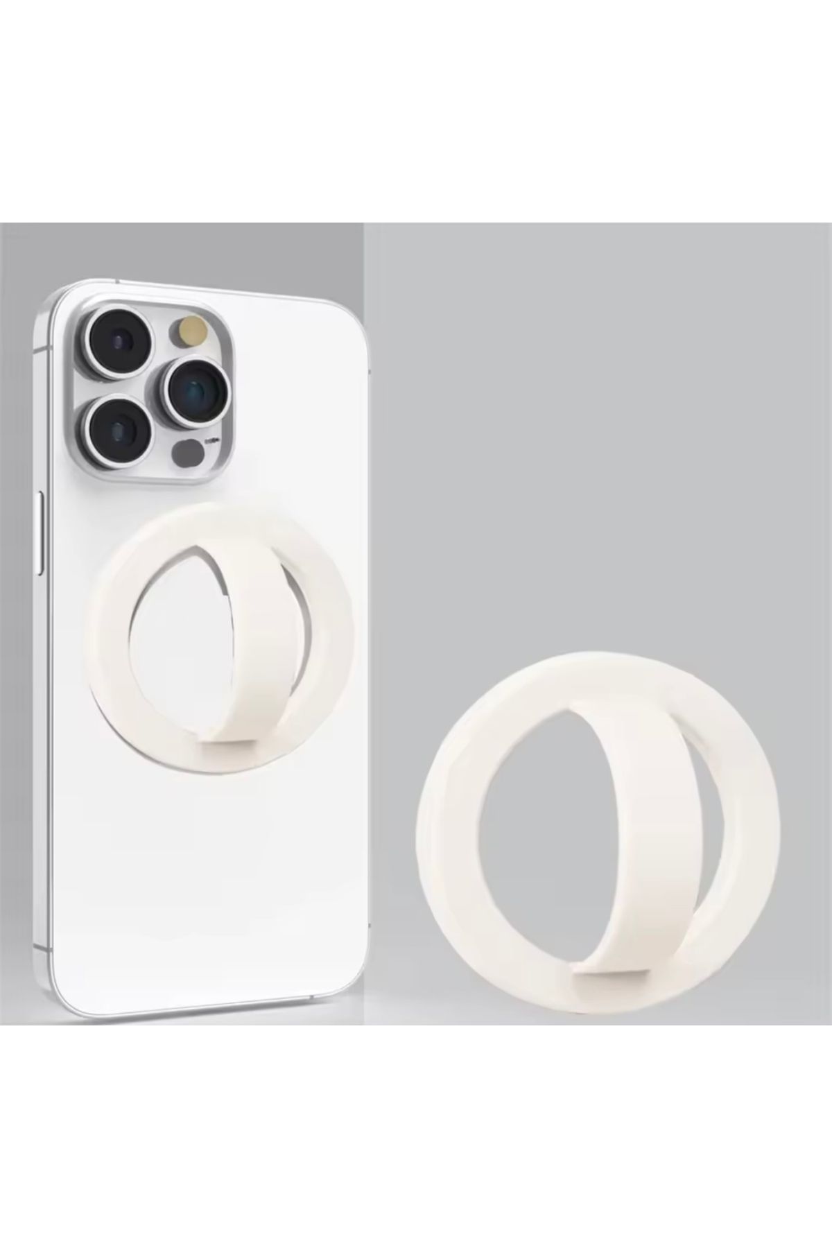 Kılıfsiparis Magnetik Magsafe Uyumlu Parmak Ring Silikon Stand