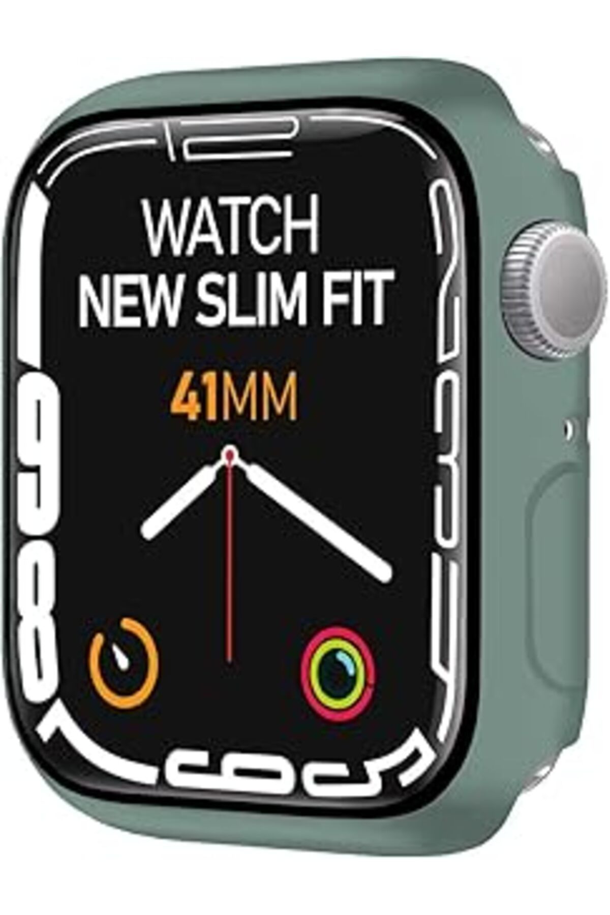 Pazarcan Buff Labs Apple Watch 8/7 Uyumlu New Slim Fit Kılıf 41Mm, Ekran Koruyuculu Akıllı Saat Kılıfı (Yeşi