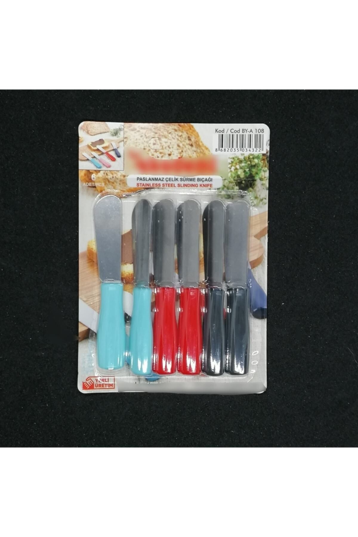 Moreva Plastik Saplı Kahvaltı Ve Tereyağı Bıçağı ( 6 Lı )