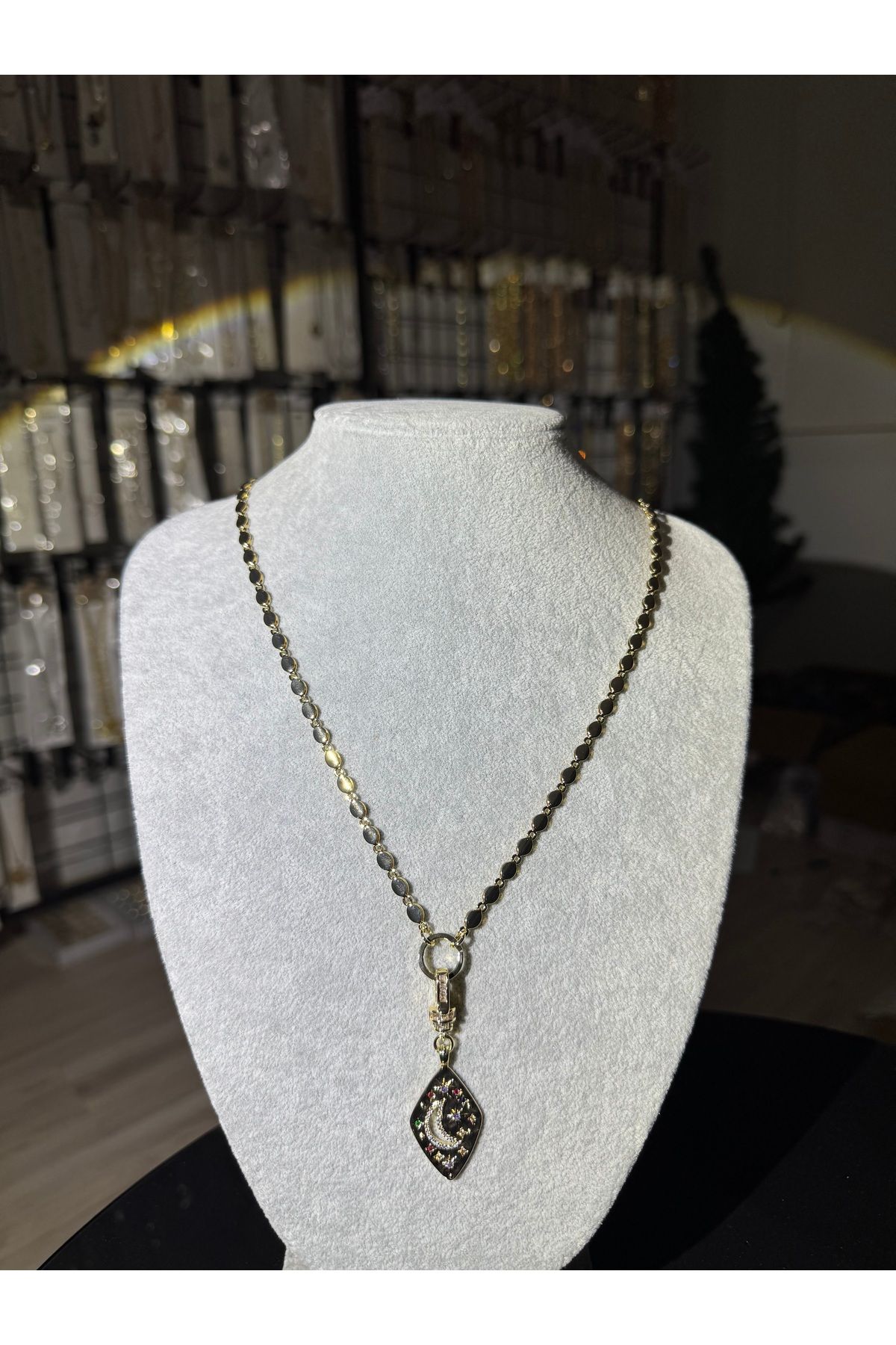 XUPING JEWELRY KADIN 18K ÇELİK KOLYE PASLANMAZ KARARMAZ