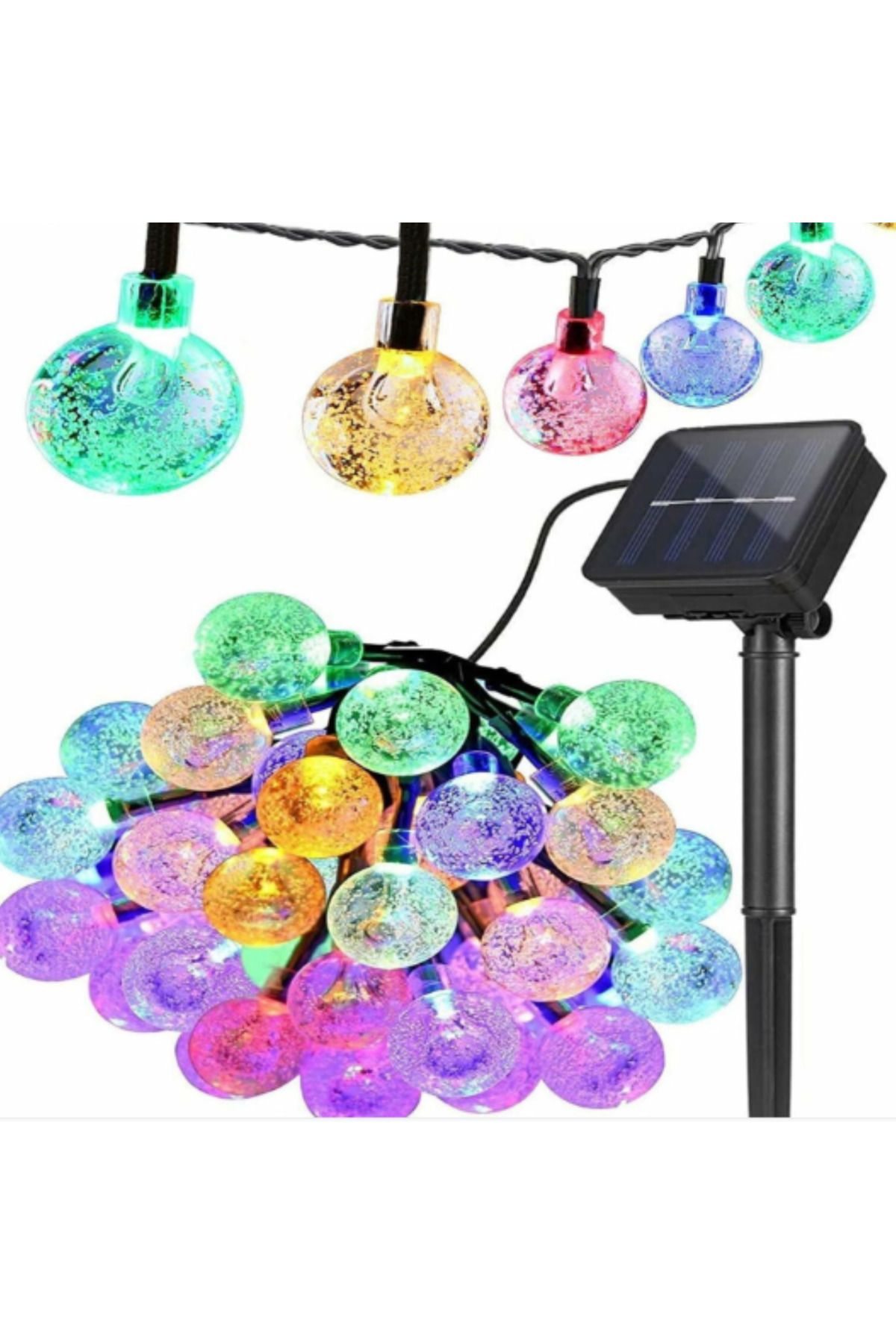 BerSel Butik 7m 50 Led RGB Solar