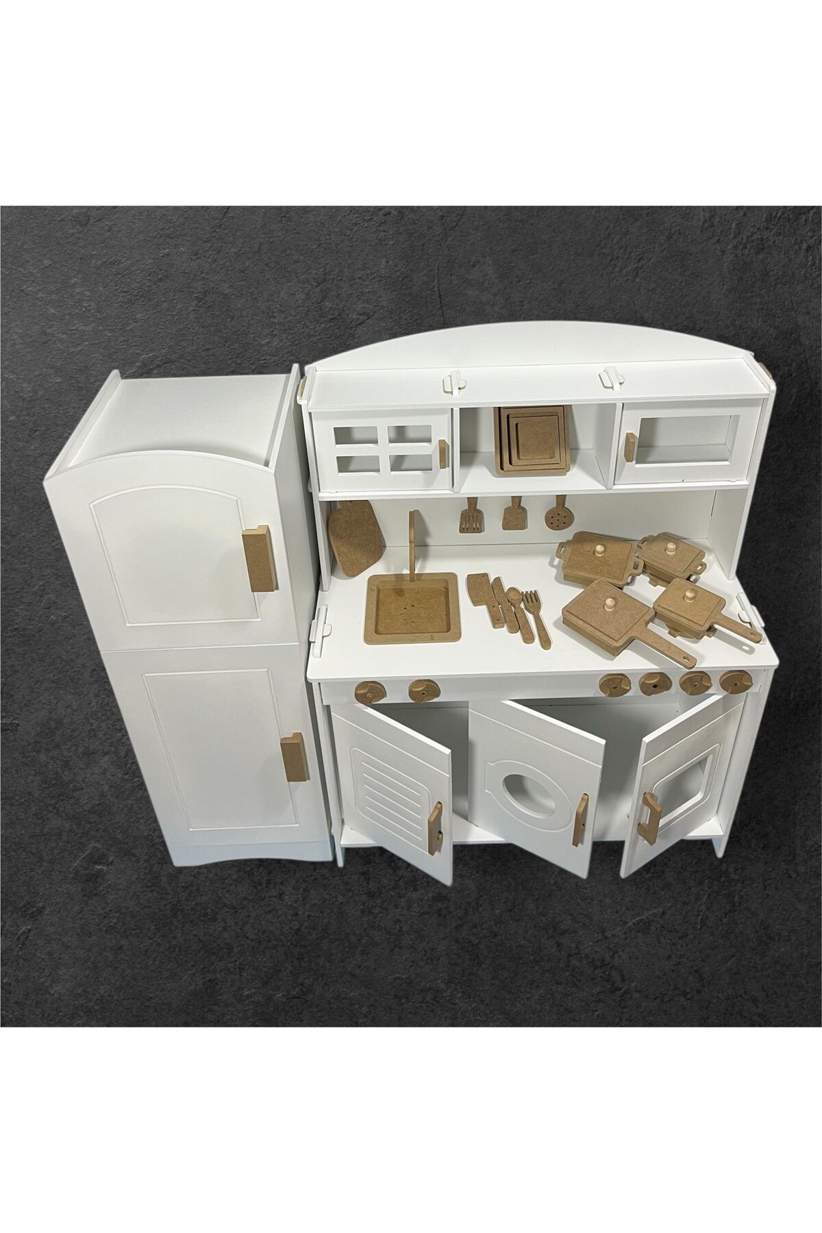 Home model oyuncak store buzdolaplı tencere setli mutfak seti