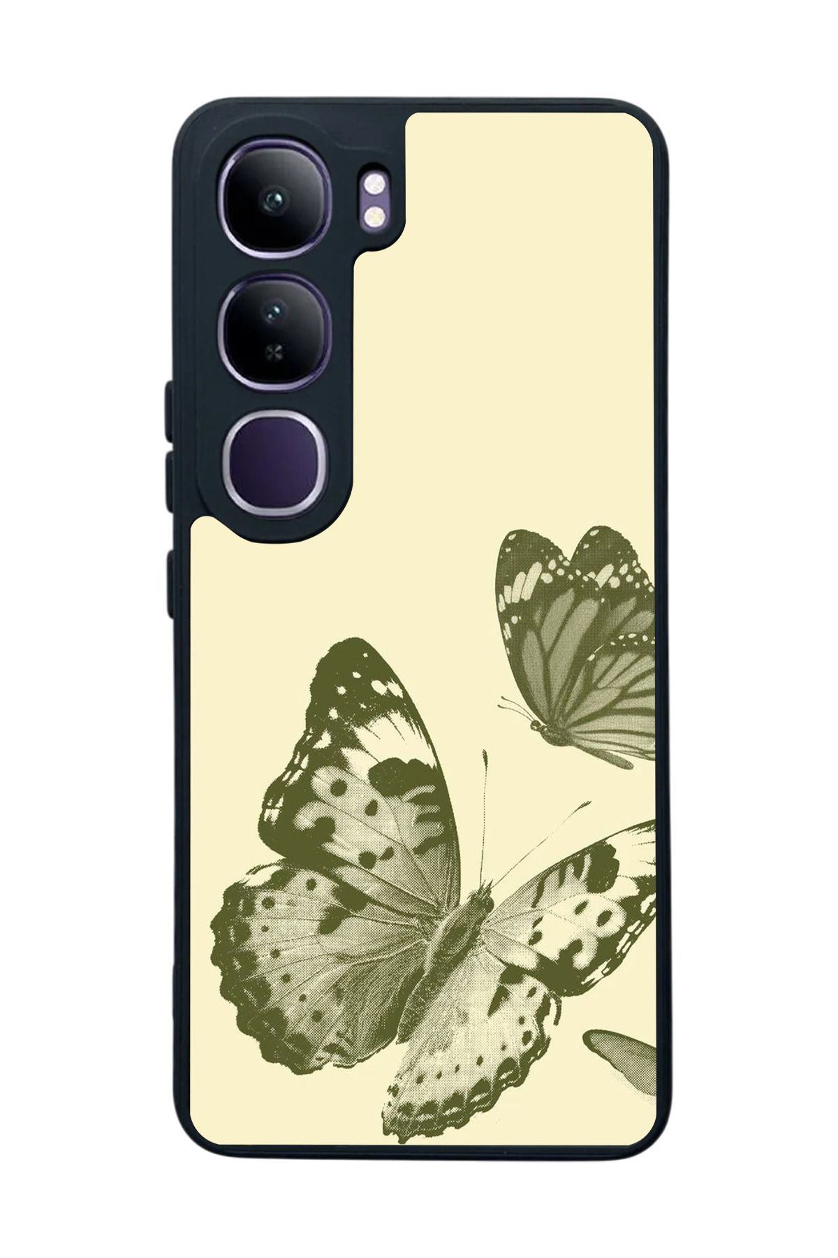 BGAKSESUAR Vivo V40 Lite Uyumlu Mat Siyah Kılıf – Yumuşak Silikon, Koruyucu, Şok Emici Kapak
