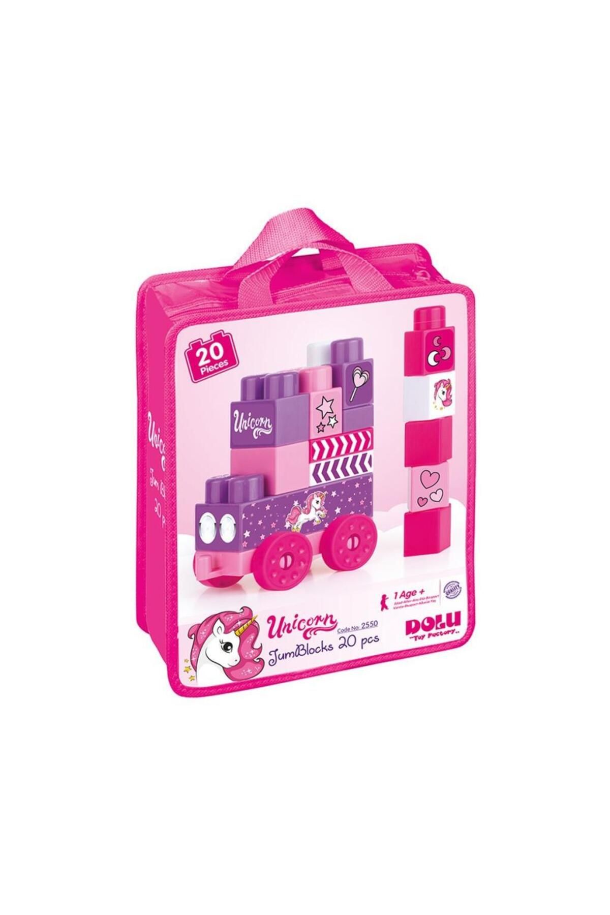 NessiWorld 2550 Unıcorn Çantalı Mega Blok 20 Lı
