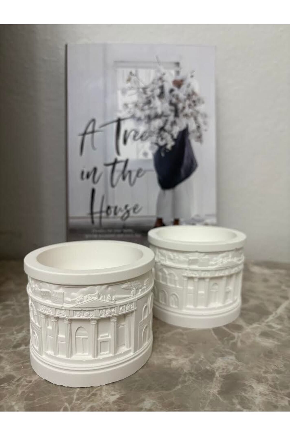 camas candle Yunan Mimari Mumluk ve Soya Wax Mum