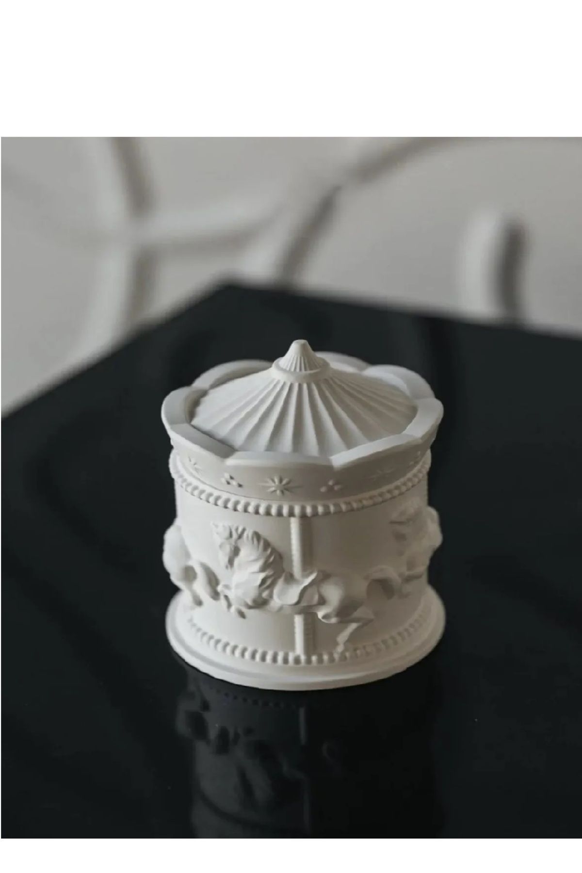 camas candle Atlı Karınca Mumluk ve Soya Wax Mum