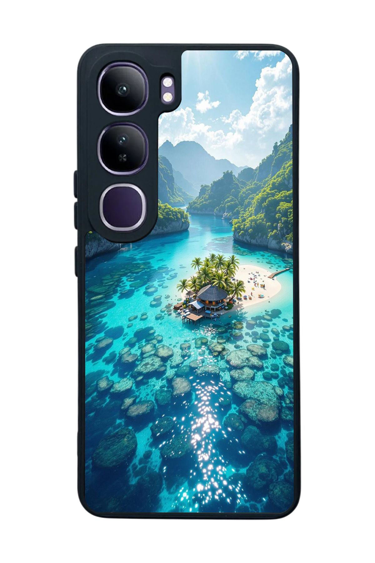 BGAKSESUAR Vivo V40 Lite Uyumlu Mat Siyah Kılıf – Yumuşak Silikon, Koruyucu, Emici Kapak