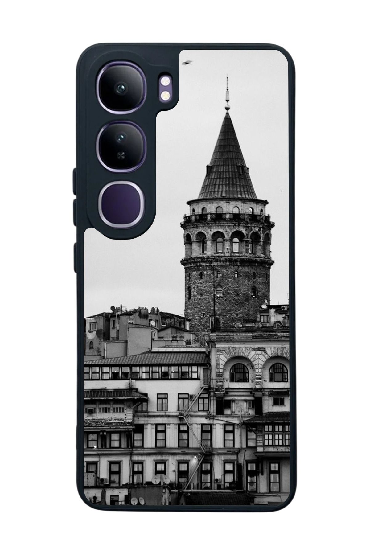 BGAKSESUAR Vivo V40 Lite Uyumlu Mat Siyah Kılıf – Yumuşak Silikon, Koruyucu, Şok Emici Kapak