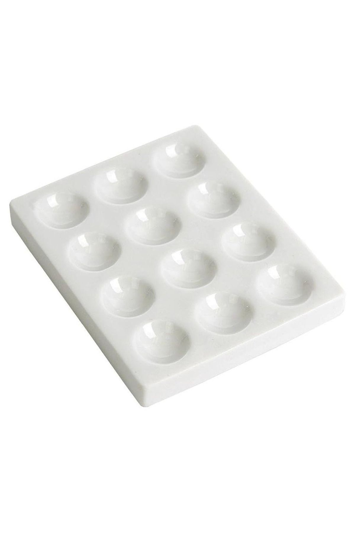TRAY Porselen Plaka 12 Kuyucuklu
