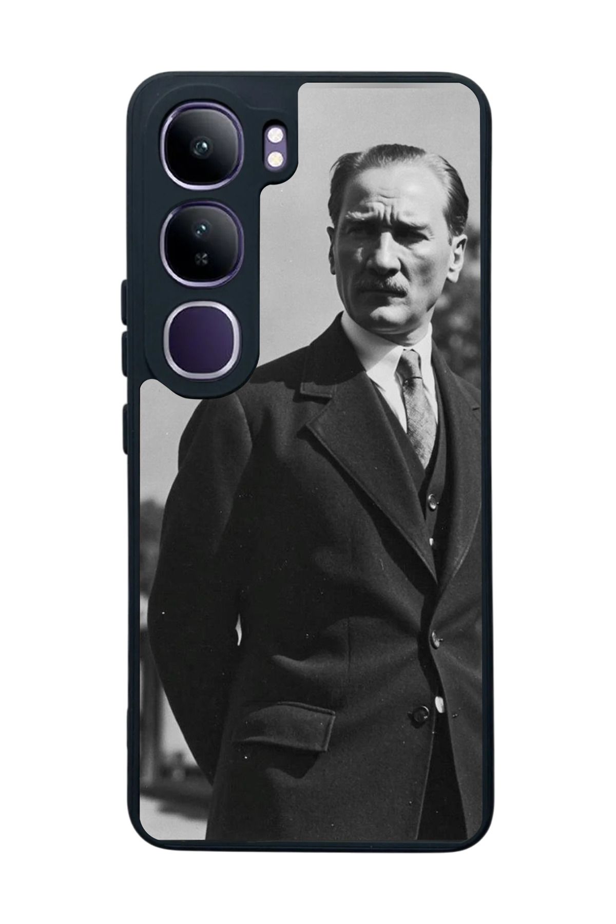 BGAKSESUAR Vivo V40 Lite Uyumlu Mat Siyah Kılıf – Yumuşak Silikon, Koruyucu, Şok Emici Kapak