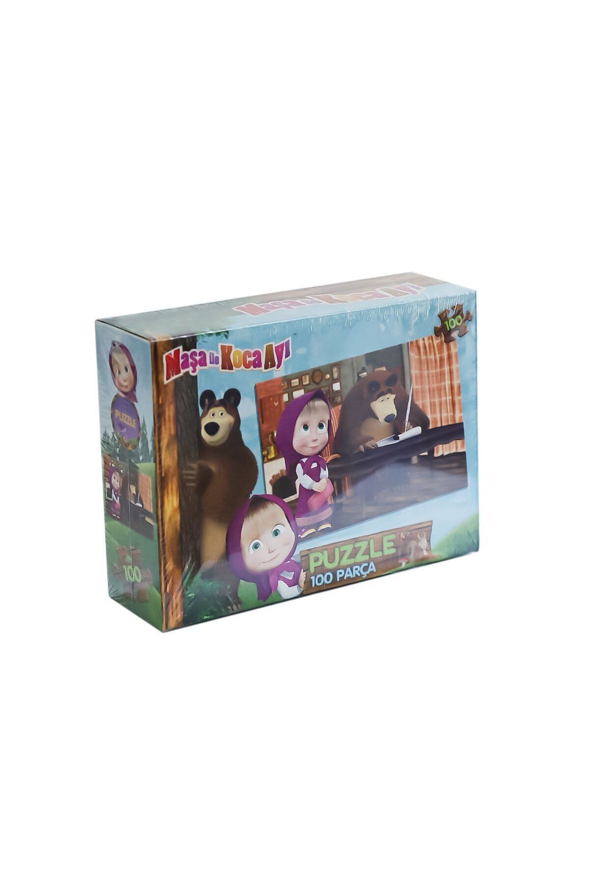 Utku Oyuncak MS7968 Maşa ile Koca Ayı 100 Parça Puzzle -LaçoKids