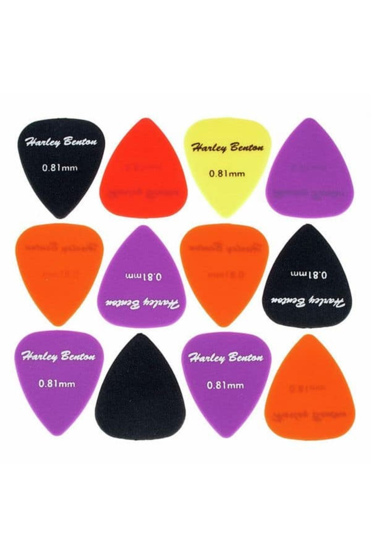 Harley Benton Penele Chitara 0.81 Mm Harley Benton Nylon Player Pick Set - One Size