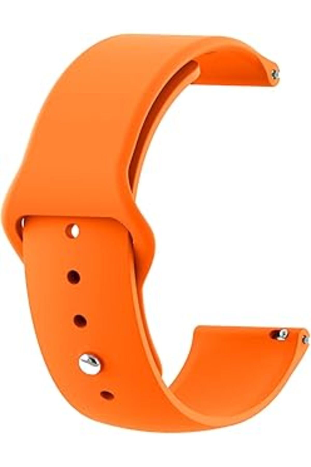 Mu Art Ahşap Microsonic Huawei Watch Gt 3 Pro 46Mm Titanyum Silicone Sport Band Turuncu