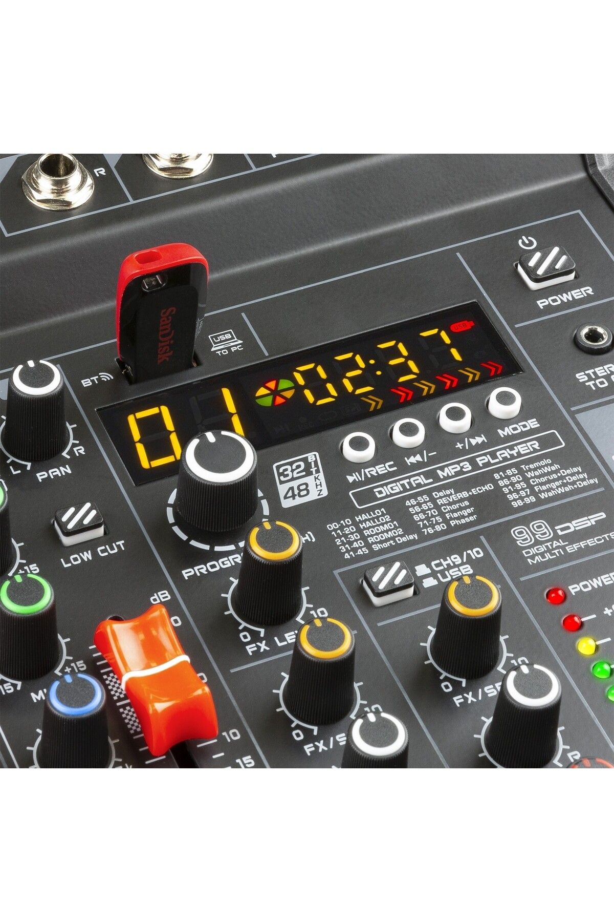 VONYX-Audio mixer with Bluetooth, USB, 6 channels Vonyx VM-KG06 3