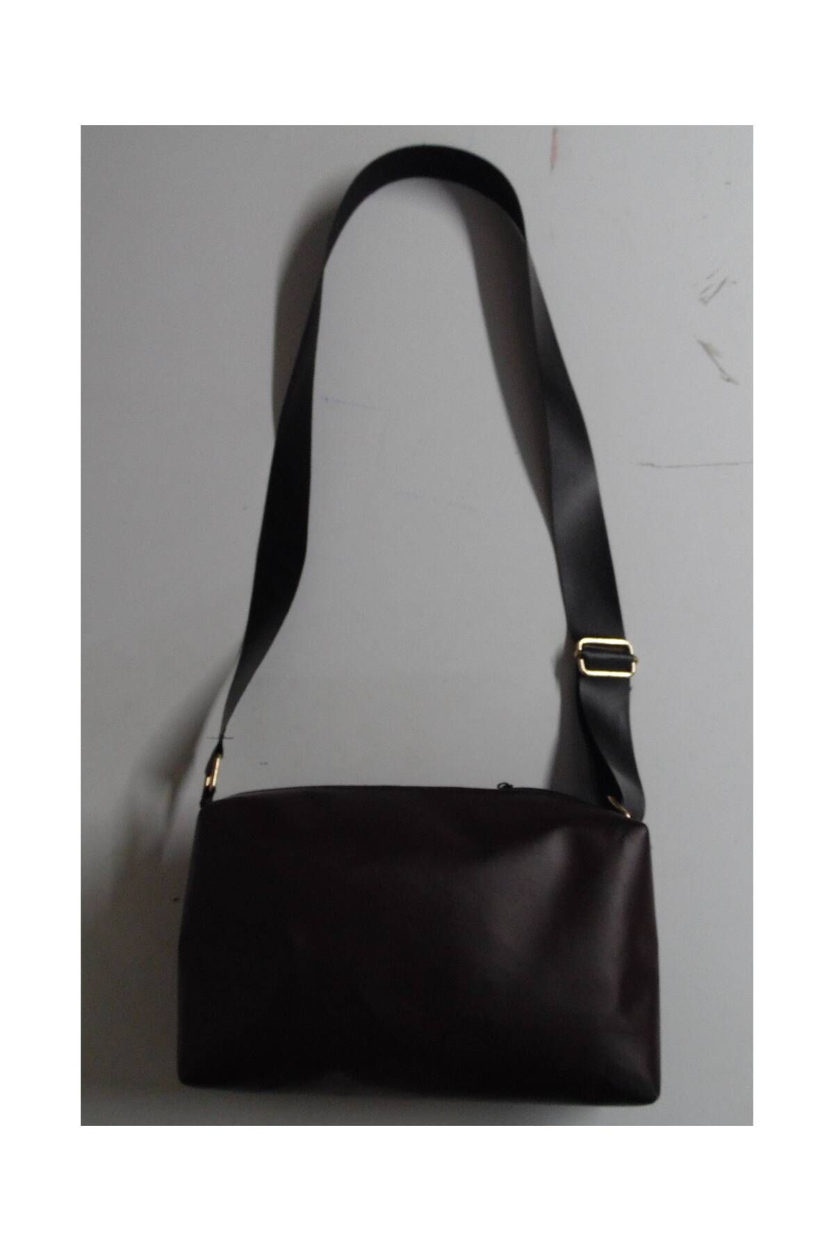 lordecollection FERMUARLI Askılı Ayarlı Omuz Kadın Çantası 25x15x6cm KAHVERENGİ