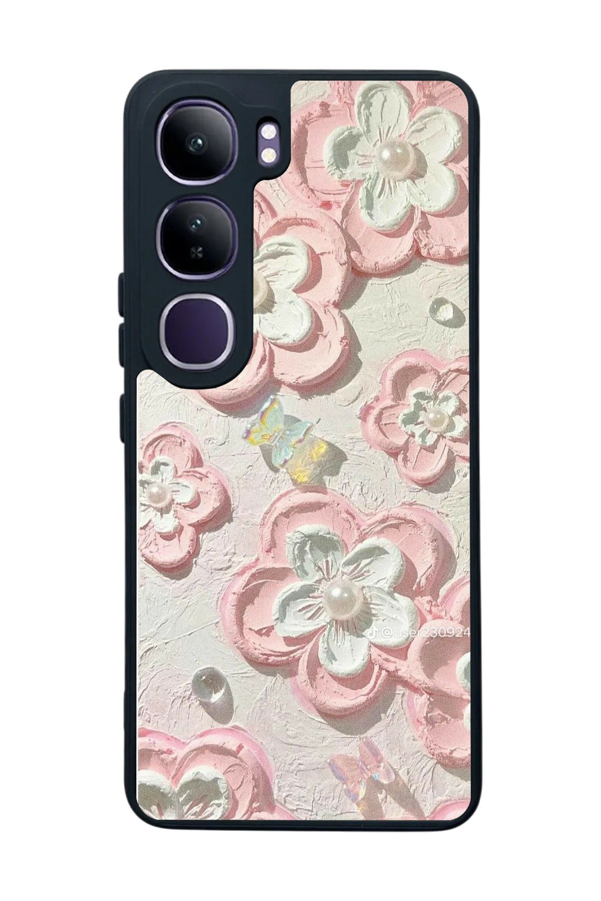 BGAKSESUAR Vivo V40 Lite Uyumlu Mat Siyah Kılıf – Yumuşak Silikon, Koruyucu, Şok Emici Kapak
