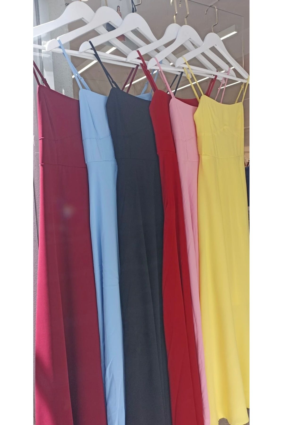 Butik Kadın Siyah Uzun Elbise