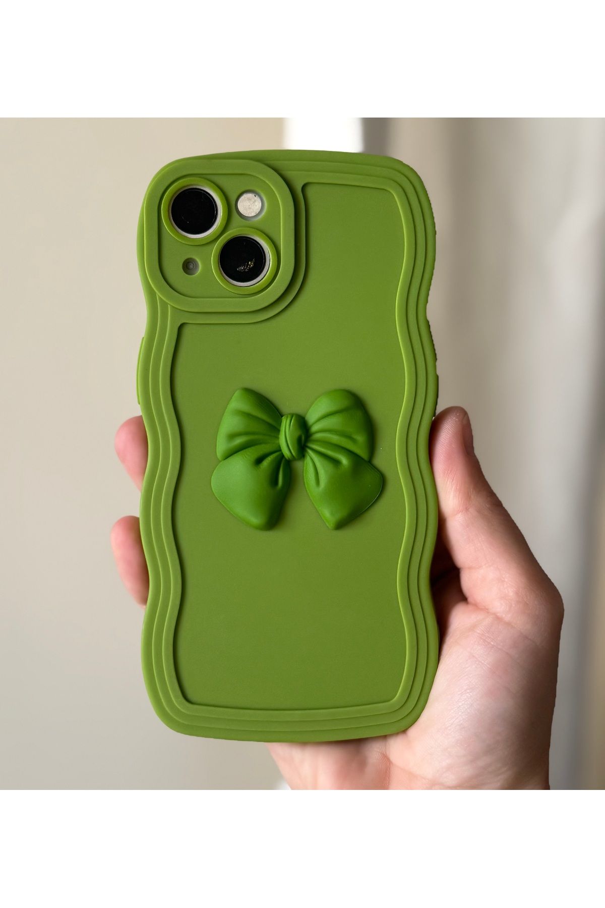 FİŞNEİLETİŞİM İPHONE 13 UYUMLU FİYONKLU YEŞİL KILIF