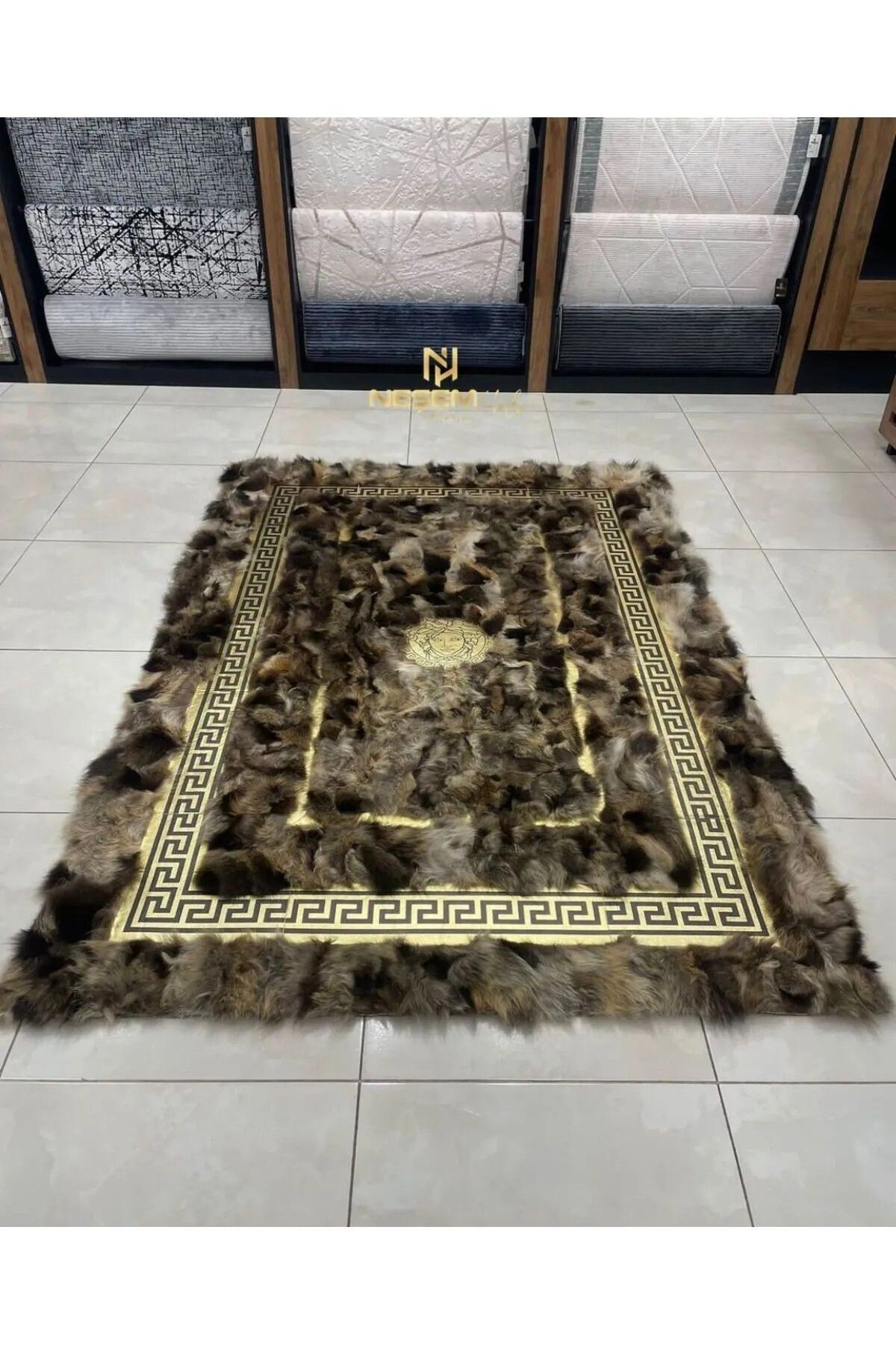 Neşem Halı Boutique özel tasarım  kürk   halı.