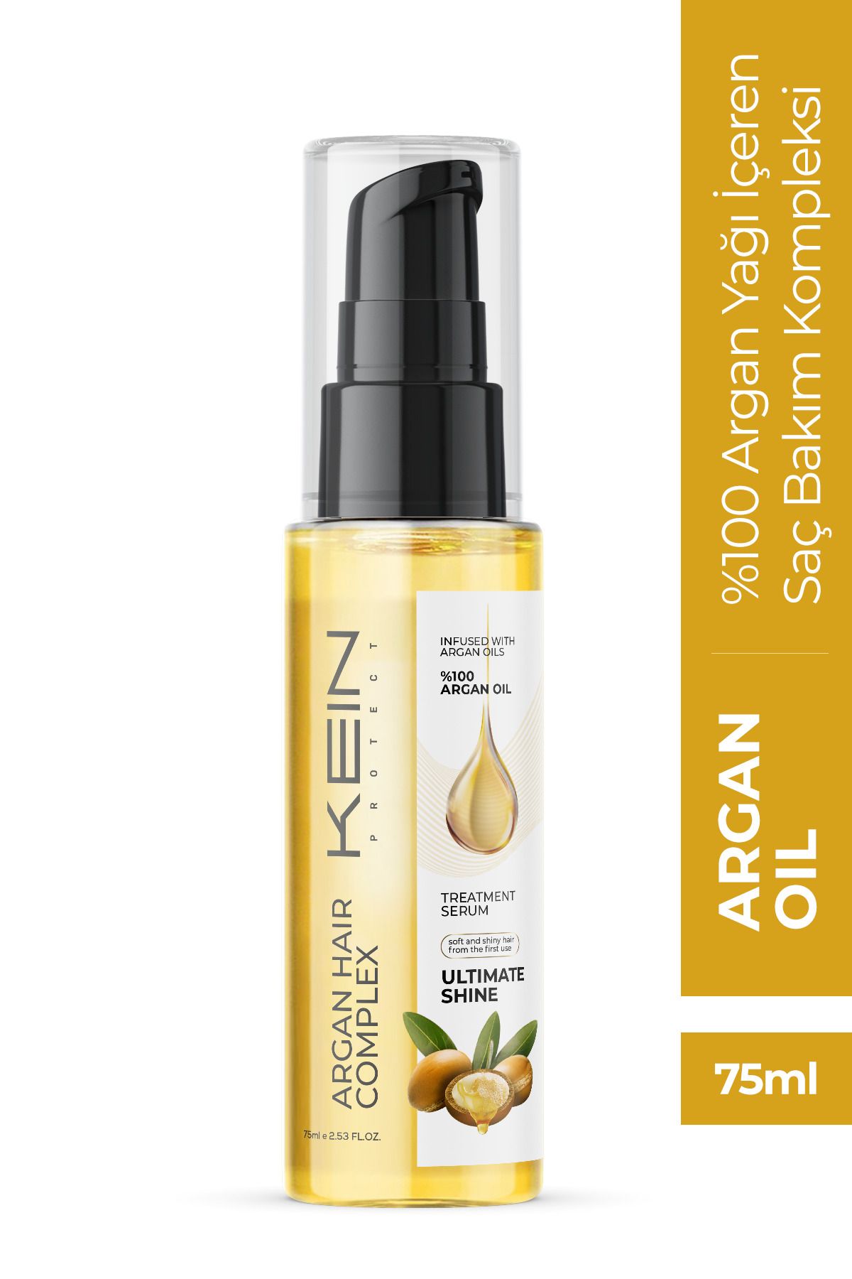 KEIN Argan Onarıcı,besleyici Saç Bakım Yağı 75 ml