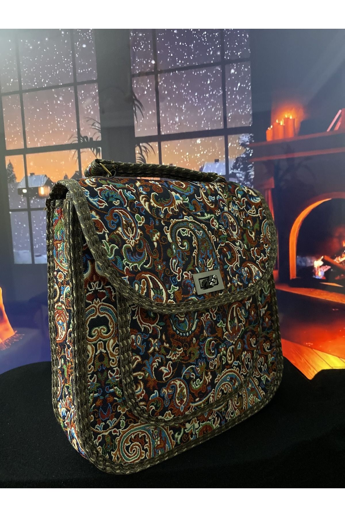 MODA Otantik Dokuma Vintage El Çantası
