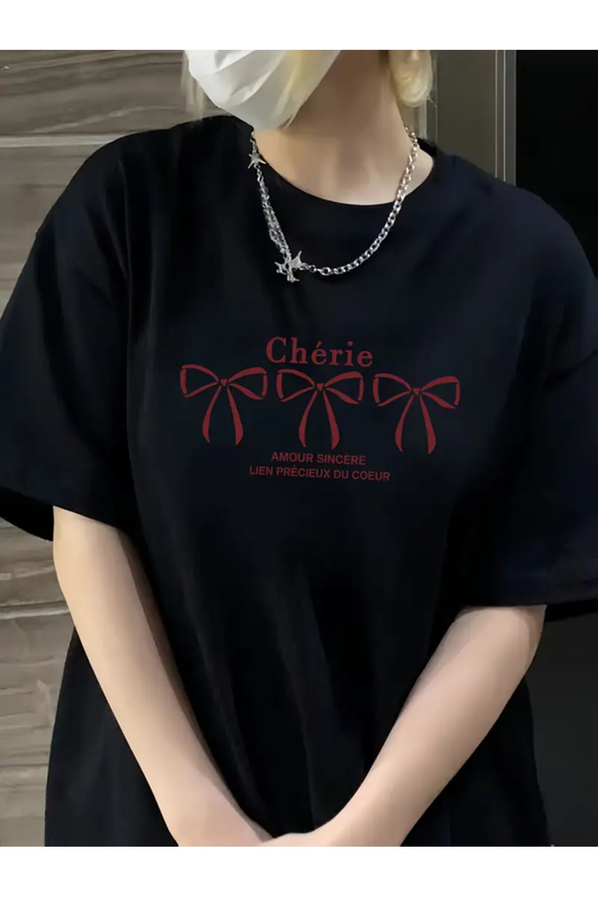FULL TOLERANCE Cheria 3 kurdela baskılı Tshirt