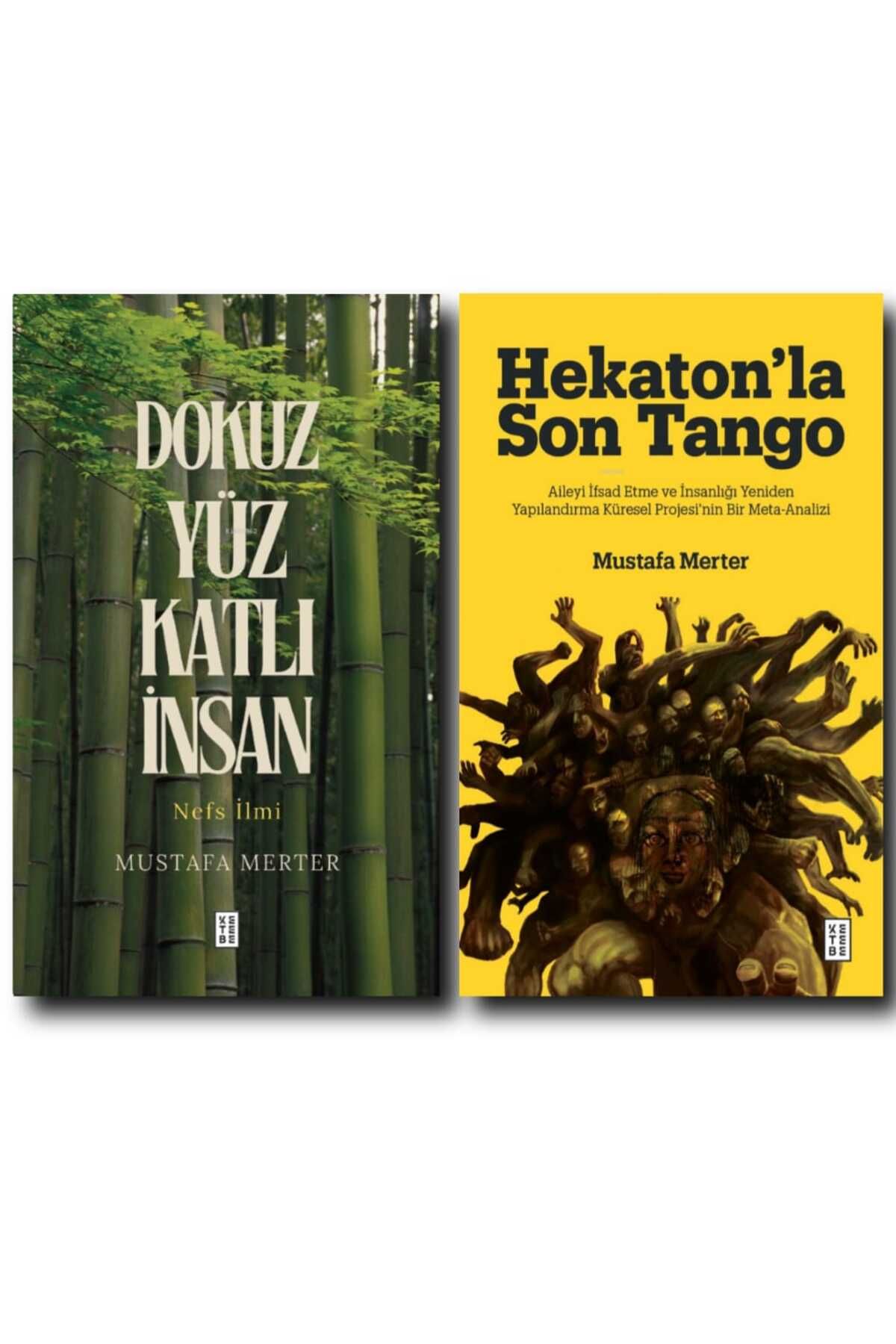 Ketebe Yayınları MUSTAFA MERTER 2 KİTAP/ DOKUZYÜZ KATLI İNSAN/ HEKATON'LA SON TANGO