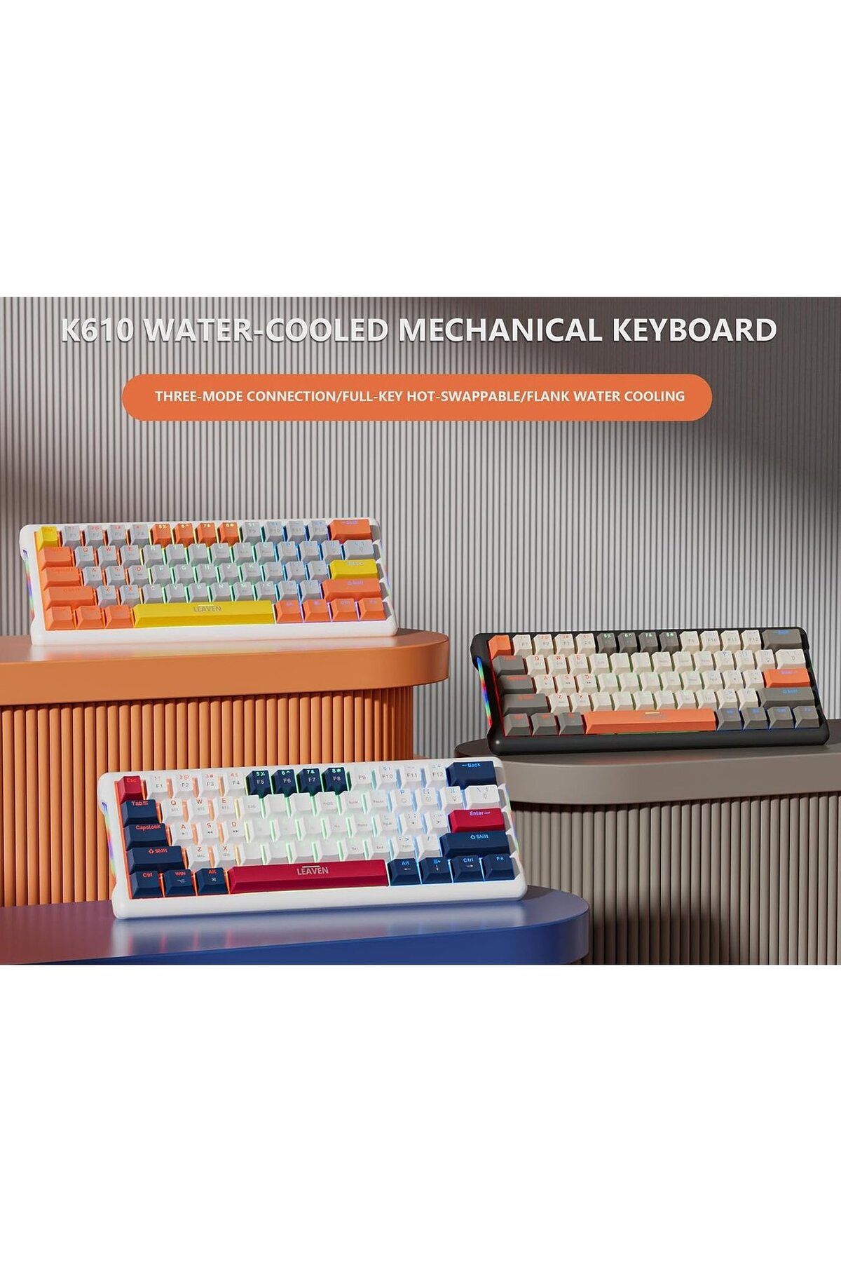 EN SİGA K780 Kompakt Mekanik Oyuncu Klavyesi-Hot swap-78 Tuş-Switch