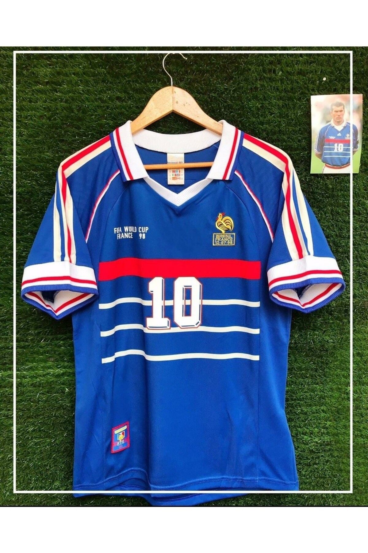 Atlas Global Fransa Zinedine Zidane 98 Dünya Kupası Nostalji Forma