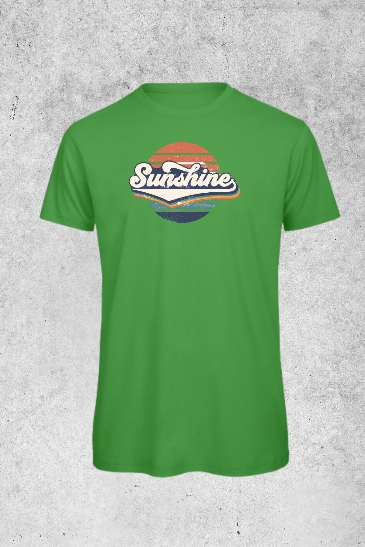MOLICO BASİC unisex sıfır yaka kısa kollu SUNSHİNE baskılı tshirt