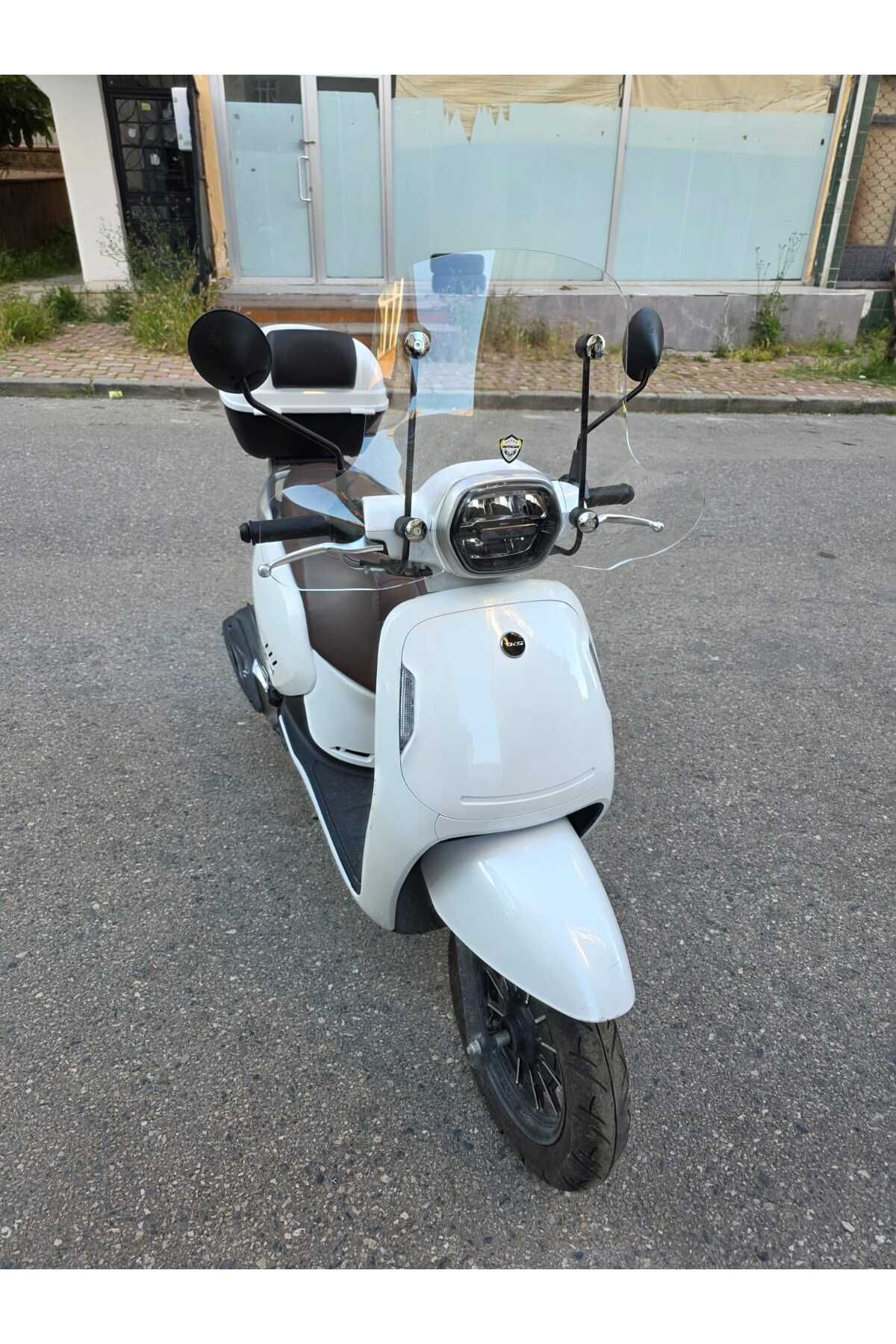 RKS VPS 125 Siperlik Ön Cam 2022-2025 Model 42cm Şeffaf Renkli 4mm