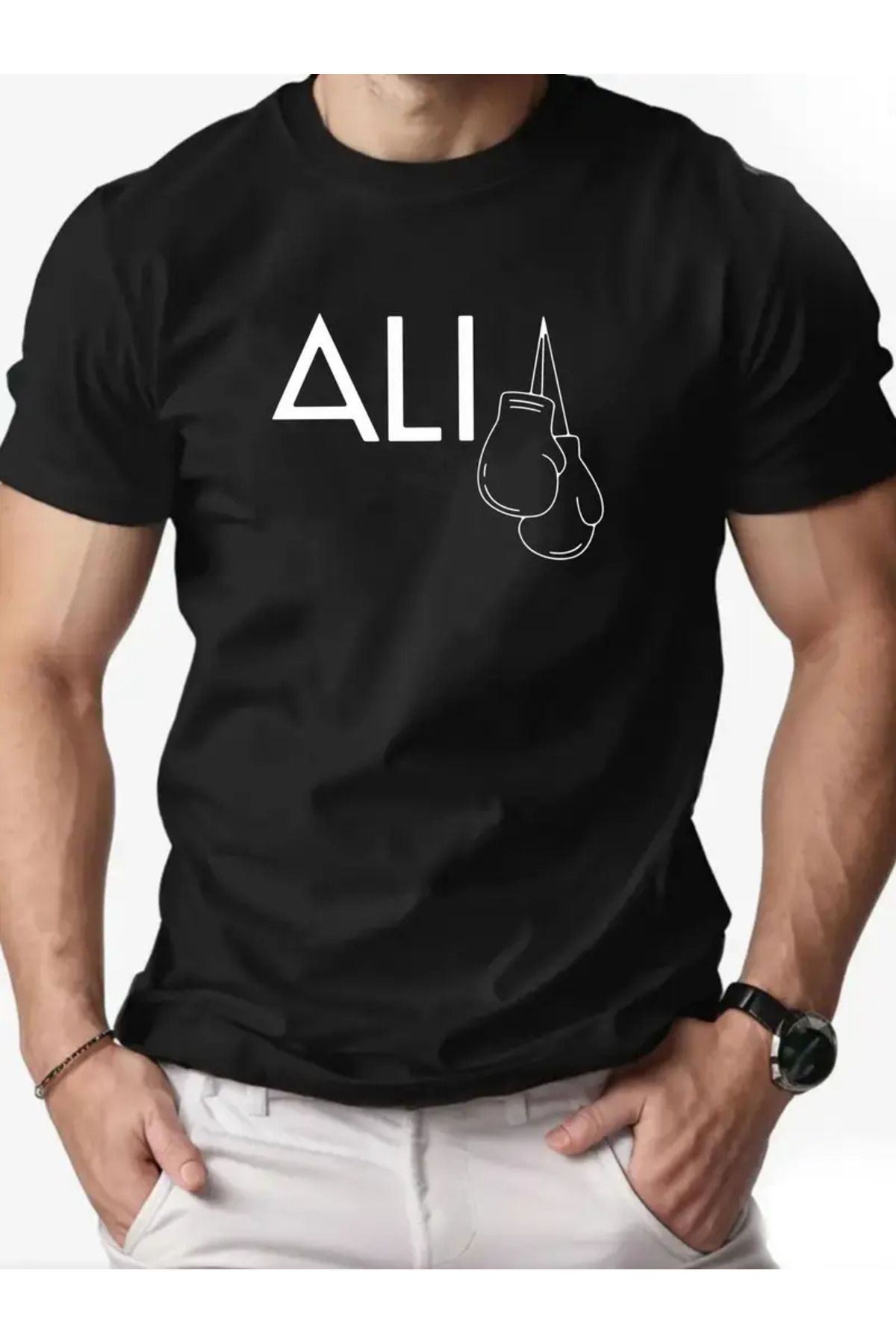 AEMİ Unisex Baskılı Oversize Bisiklet Yaka T-shirt