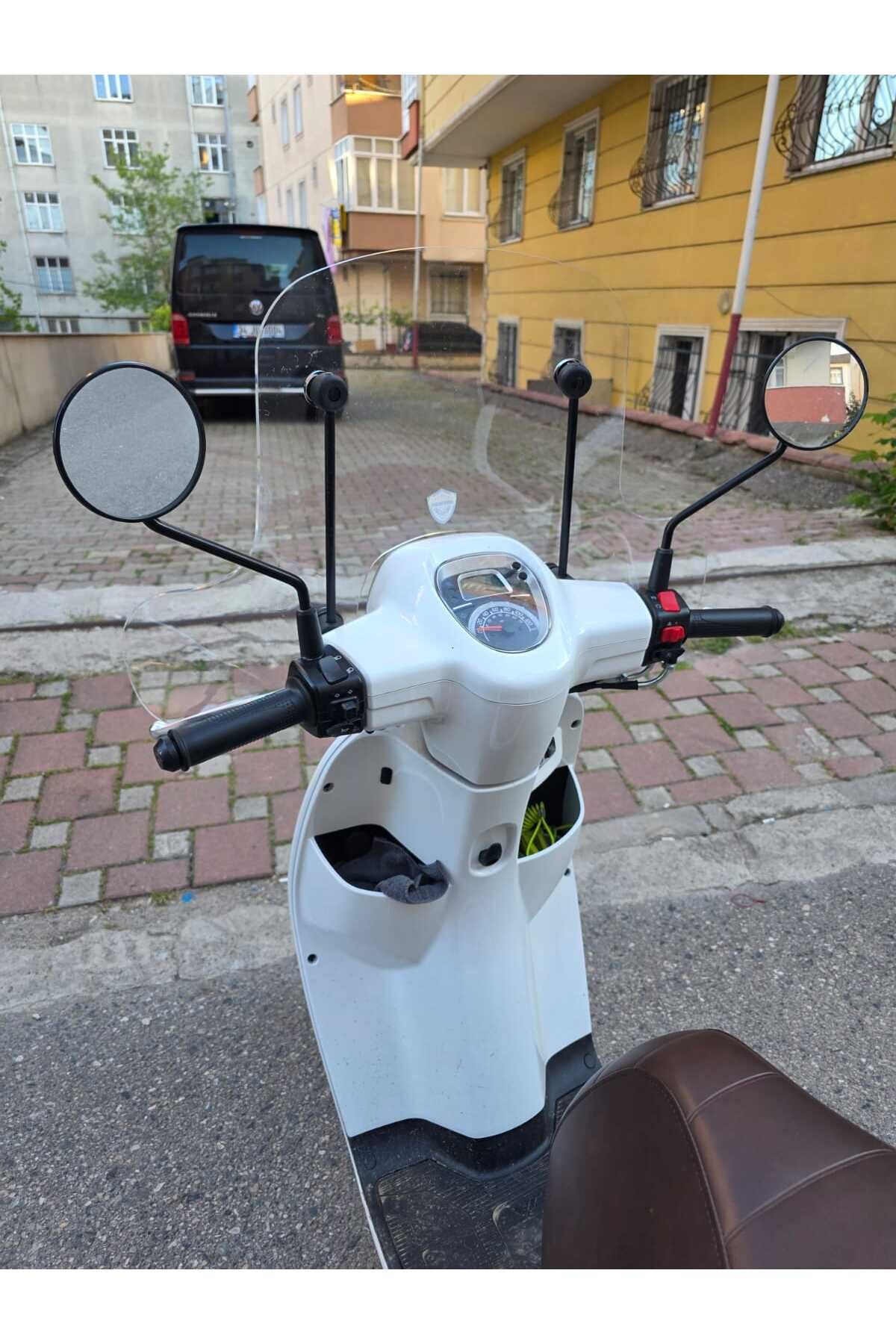 RKS VPS 125 Siperlik Ön Cam 2022-2025 Model 42cm Şeffaf Renkli 4mm