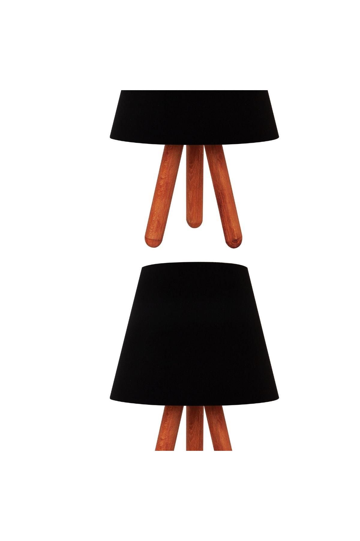 Pelbi Life 2'li Siyah Tripod Abajur