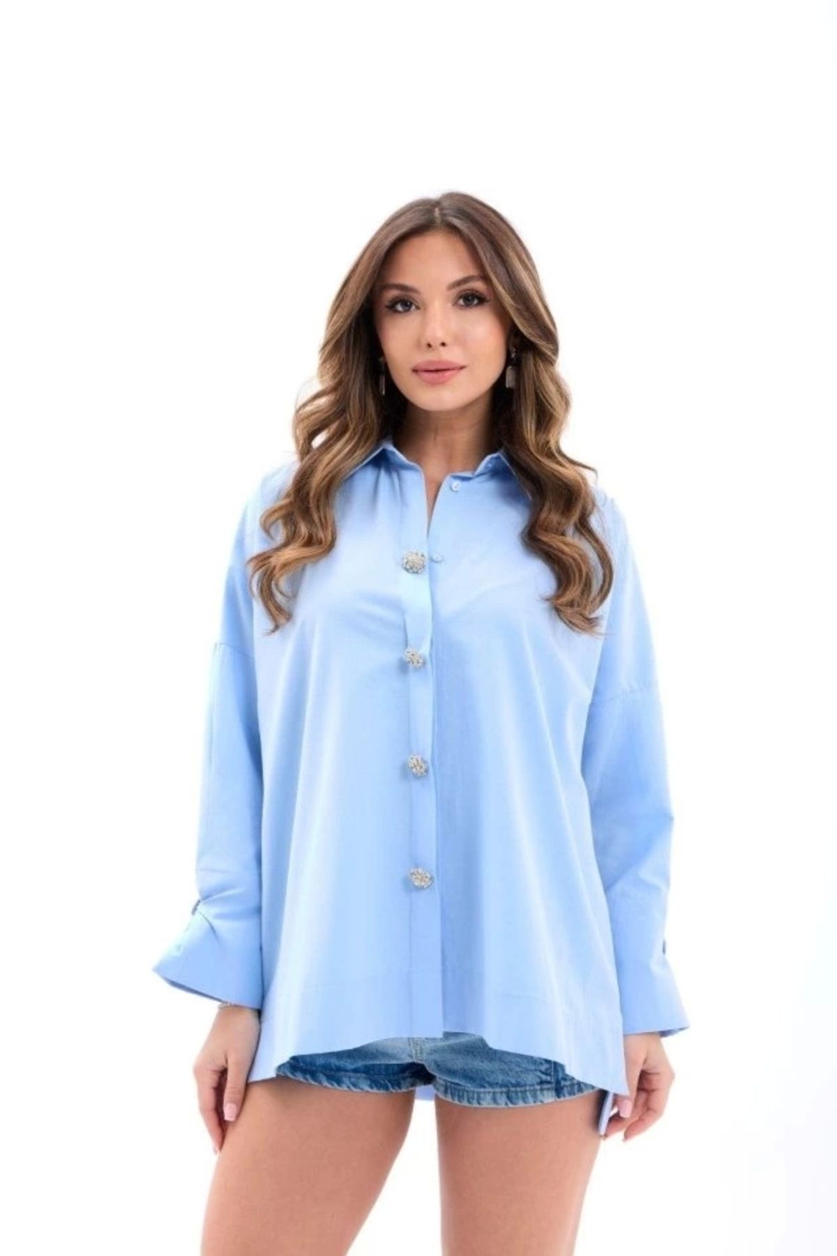 Butik 5233 GÖMLEK-MAVİ