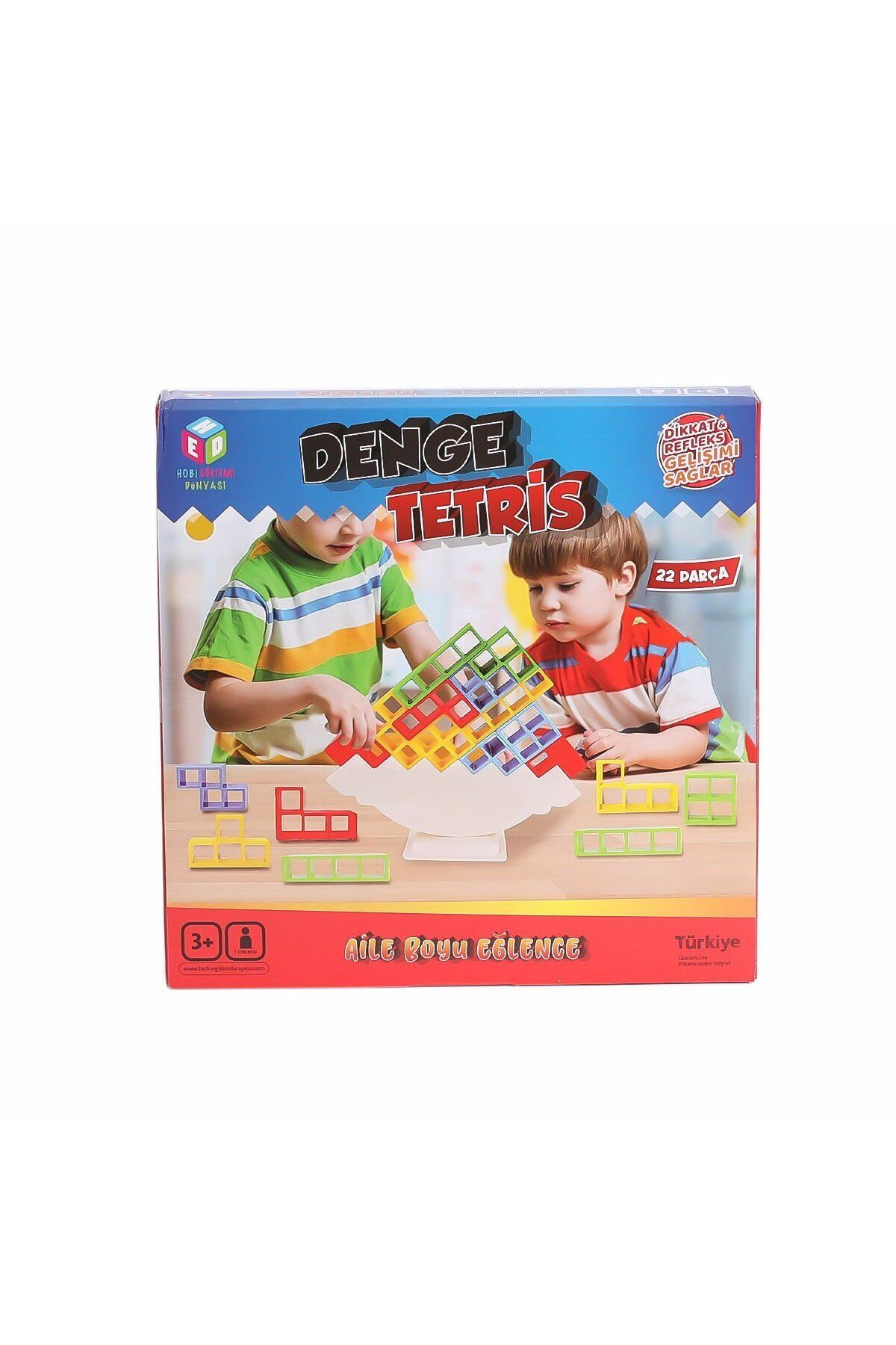 Kachata Hobi Oyuncak İmalat Ve Ticaret Ltd. Şti HED 099 Denge Tetrisi 22 Parça -Hobi