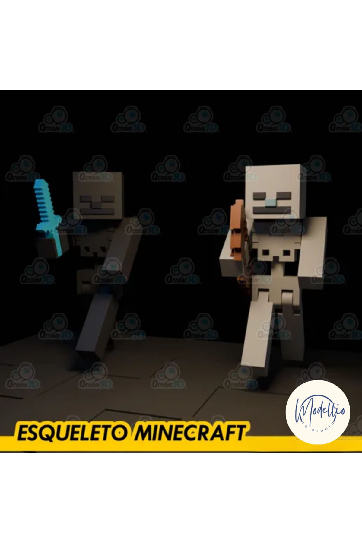 Modellio3D Minecraf İskelet